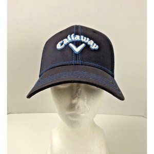 CALLAWAY GOLF HAT -Blue/White Embroidered Adjustable Spellout Logo